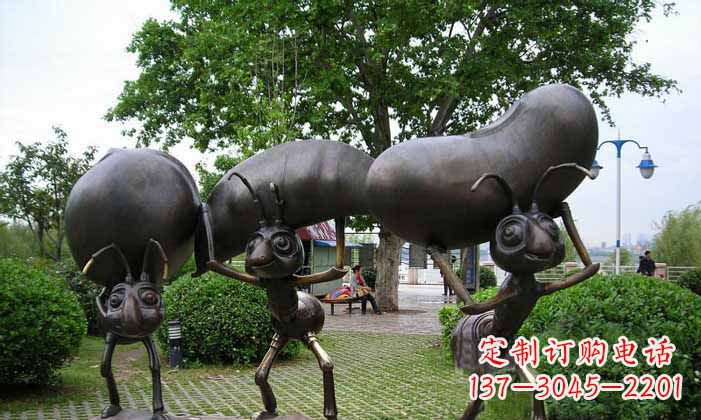 搬運(yùn)/糧食/螞蟻/公園/景觀/銅雕-搬運(yùn)糧食的螞蟻公園景觀銅雕