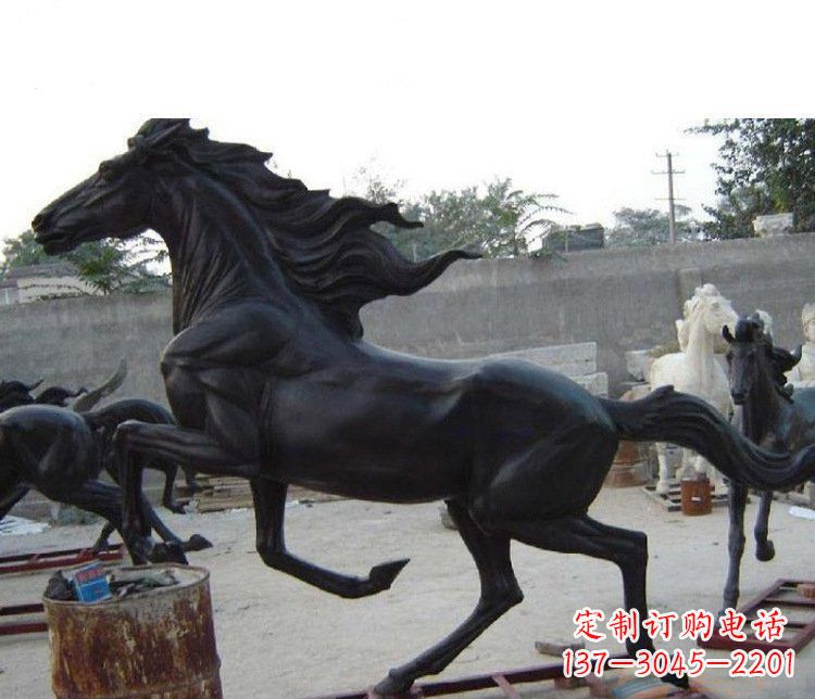 別墅/景觀/動物-別墅景觀動物馬銅雕塑 (3)