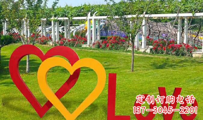 不銹鋼LOVE公園景觀雕塑