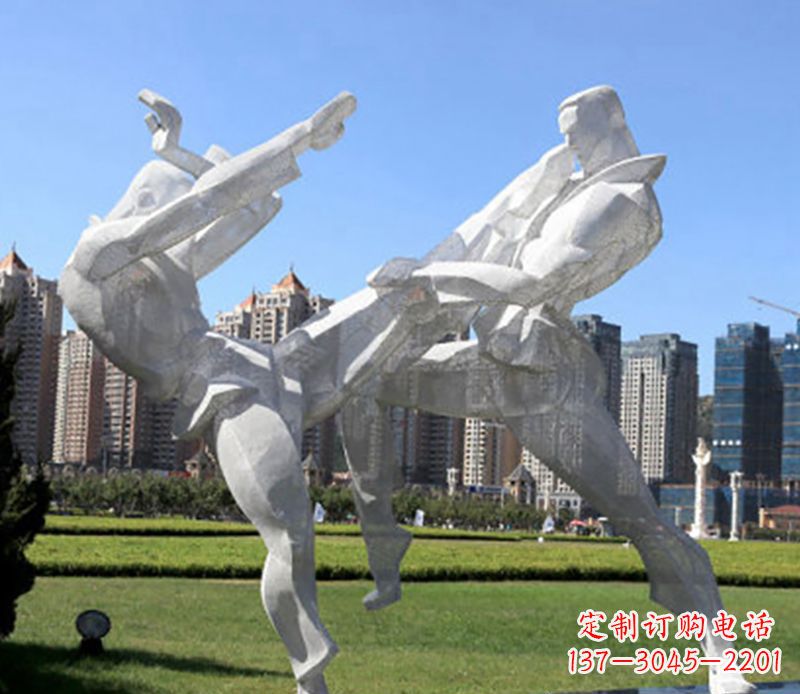 不銹鋼比武運(yùn)動(dòng)人物雕塑