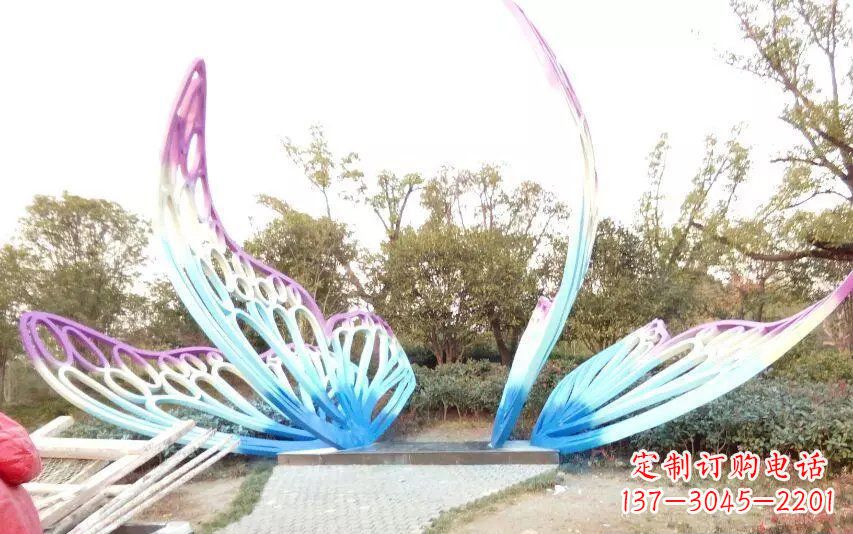 不銹鋼彩蝶公園景觀雕塑