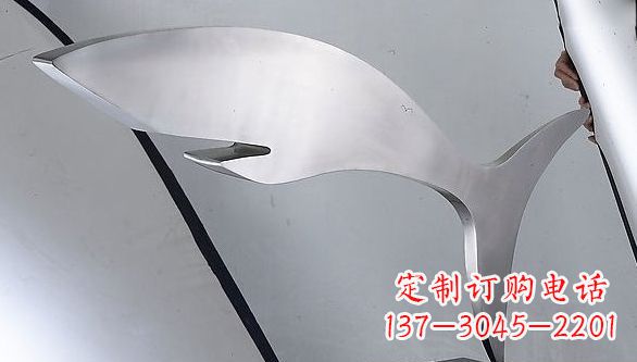 不銹鋼鯊魚(yú)雕塑藝術(shù)精品