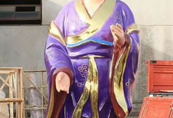 玻璃鋼宗教廟宇彩繪八仙神像