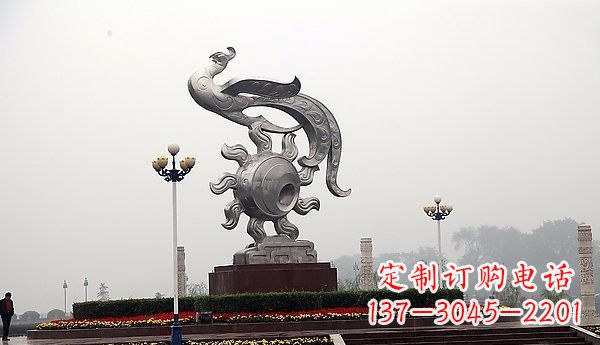 不銹鋼鳳鳴朝陽(yáng)廣場(chǎng)雕塑