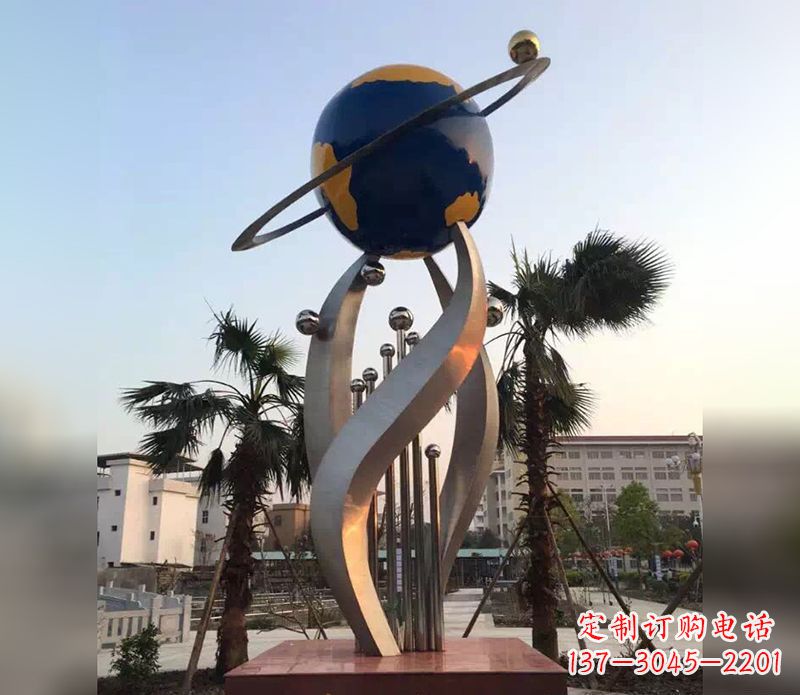 不銹鋼未來之星校園雕塑2