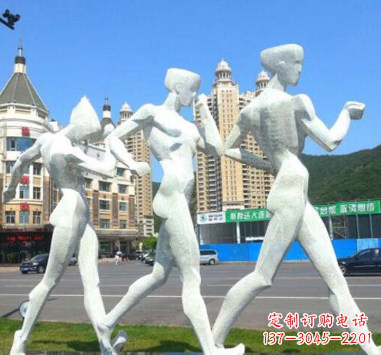 不銹鋼校園運(yùn)動(dòng)人物雕塑