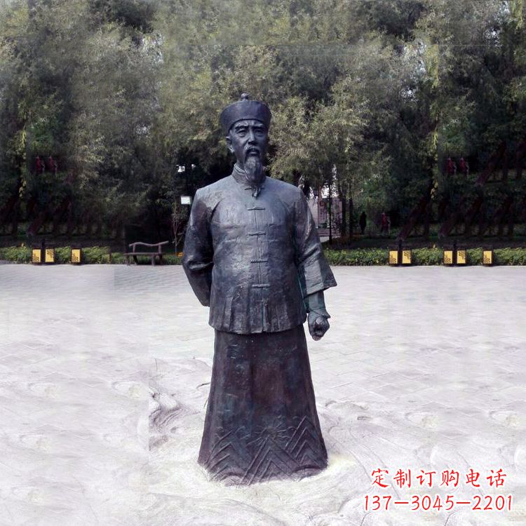 曾國藩/銅雕/塑像/公園/歷史名人/中國/晚清/名臣-曾國藩銅雕塑像-公園歷史名人中國晚清名臣