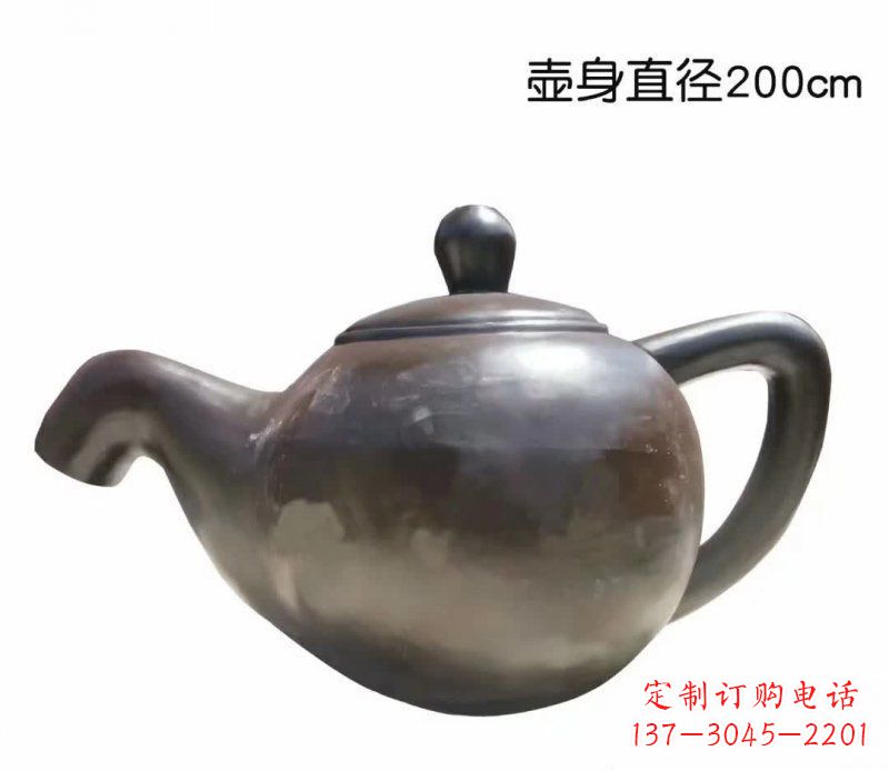 茶壺噴泉銅雕_2