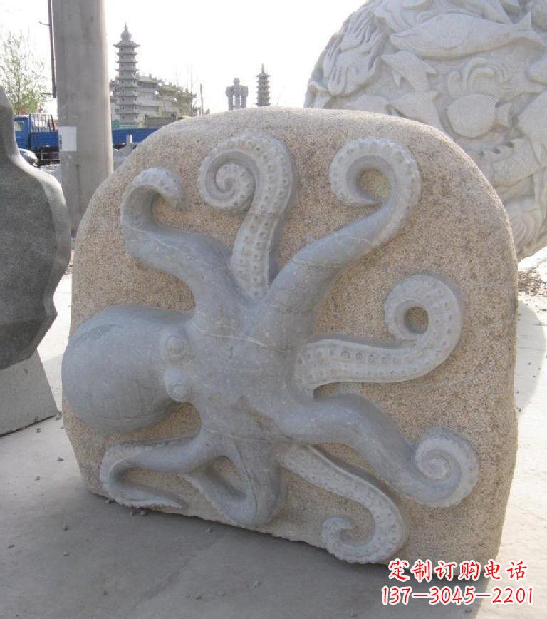 大理石章魚(yú)浮雕