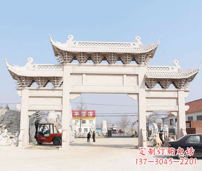 三門雕塑 - 道路/三門/牌坊/石雕 三門雕塑 - 道路/三門/牌坊/石雕