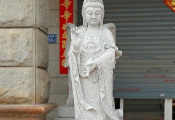 經(jīng)典青石觀音雕塑