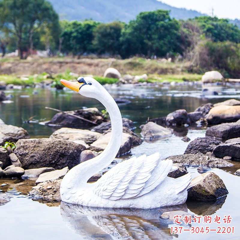 仿真白天鵝仰脖款