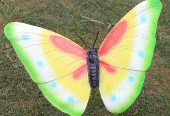 藝術蝴蝶彩繪動物雕塑