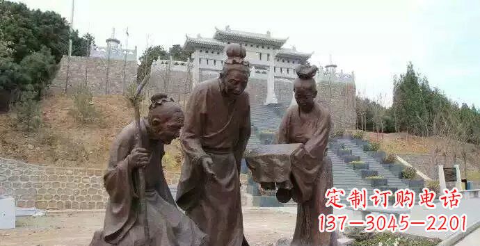 公園古代人物銅雕 (4)