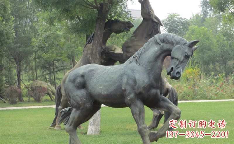 公園/動物/景觀/銅雕-公園馬動物景觀銅雕 (2)