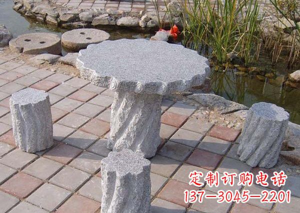 公園石桌凳雕塑