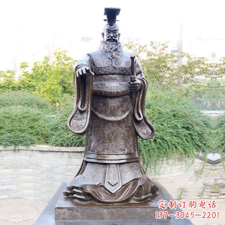 公園原理歷史名人古代著名帝王雕塑秦始皇雕像