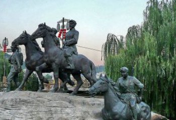 公園紅軍騎馬景觀銅雕