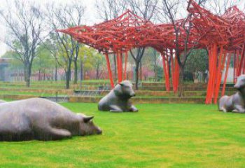 中領雕塑精美休閑動物銅雕