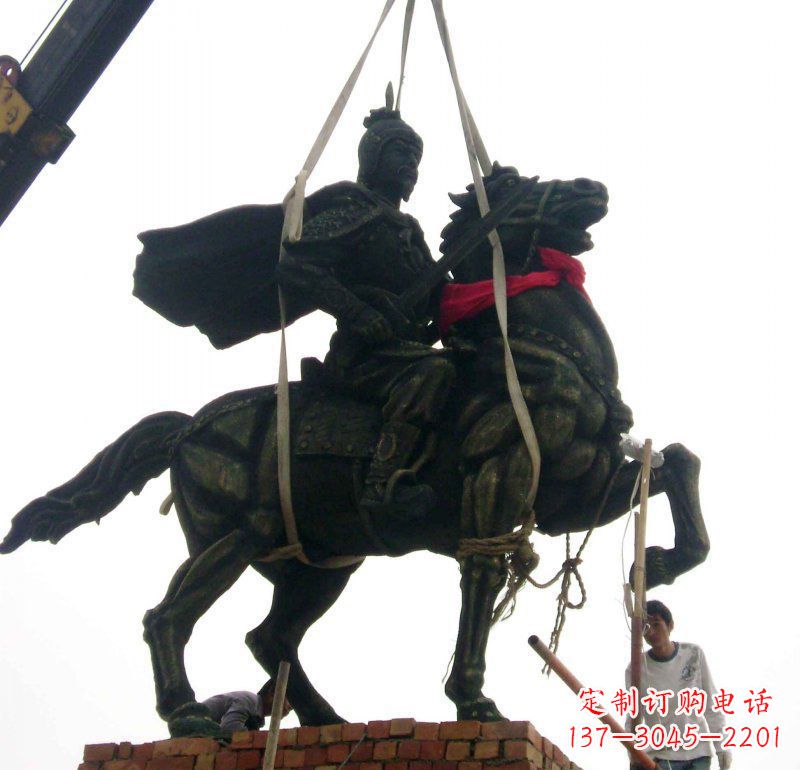 廣場(chǎng)/古代/騎馬/將軍/景觀/銅雕-廣場(chǎng)古代騎馬的將軍景觀銅雕