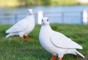 廣場和平鴿雕塑