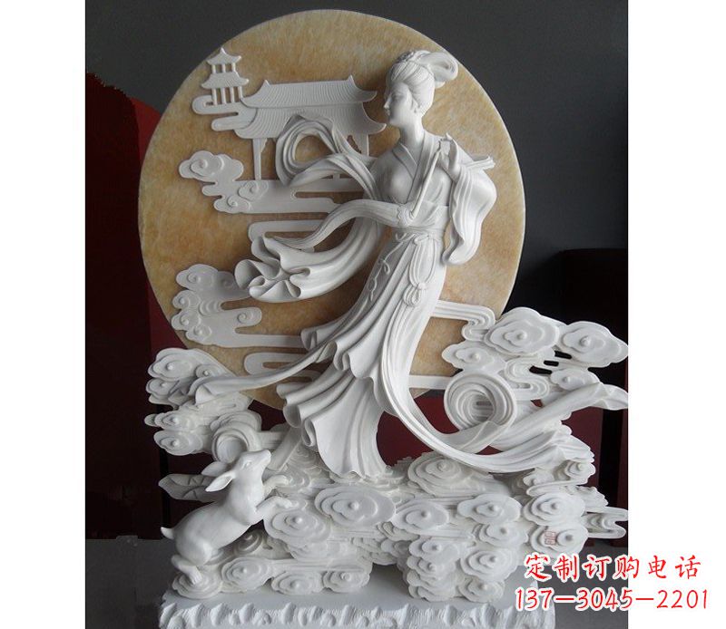 漢白玉雕塑 - 漢白玉/嫦娥 漢白玉雕塑 - 漢白玉/嫦娥
