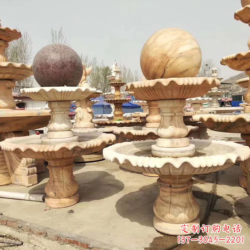 河北石雕風(fēng)水球噴泉