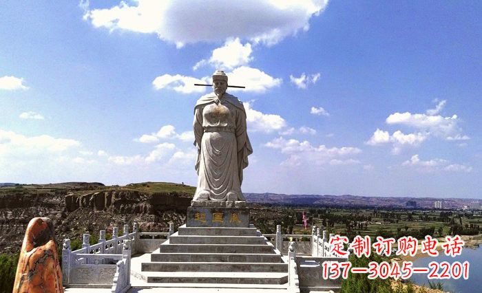 景區(qū)古代名人趙匡胤石雕