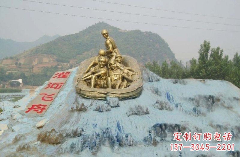 景區(qū)漂流人物銅雕