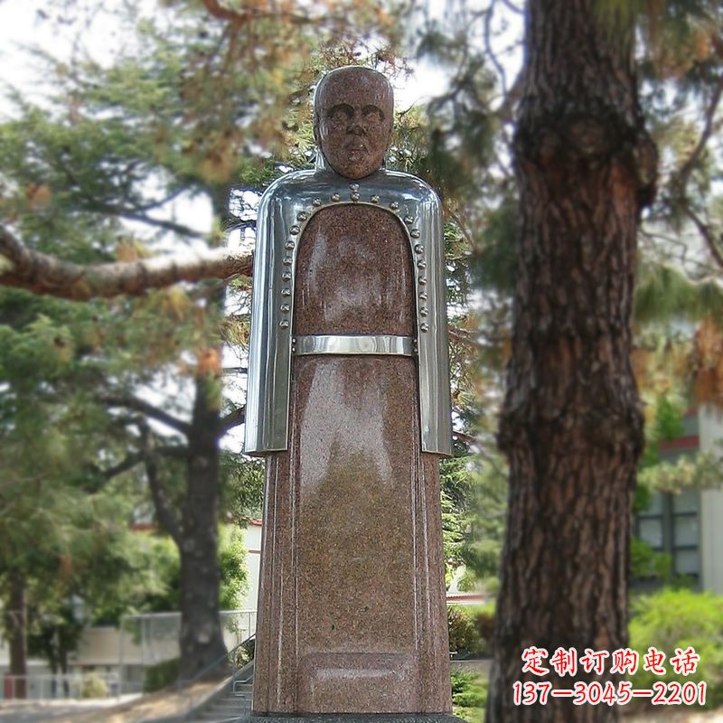 路易斯·巴斯德抽象雕像-公園名人法國著名微生物學(xué)家雕塑