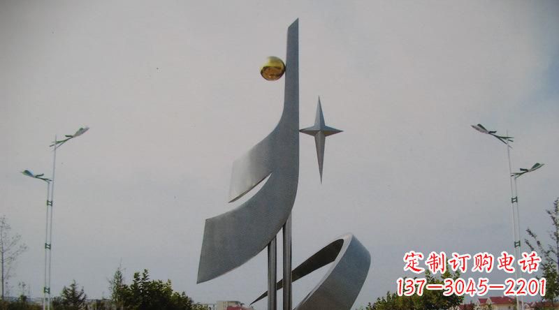 企業(yè)不銹鋼抽象崛起雕塑