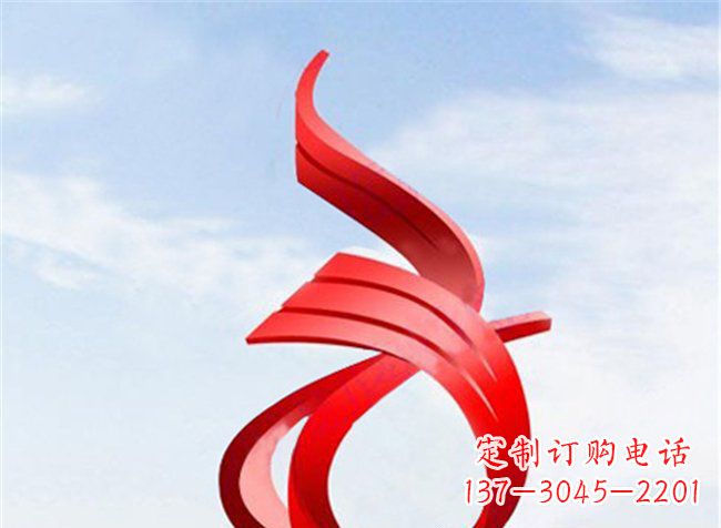 企業(yè)不銹鋼大型崛起雕塑