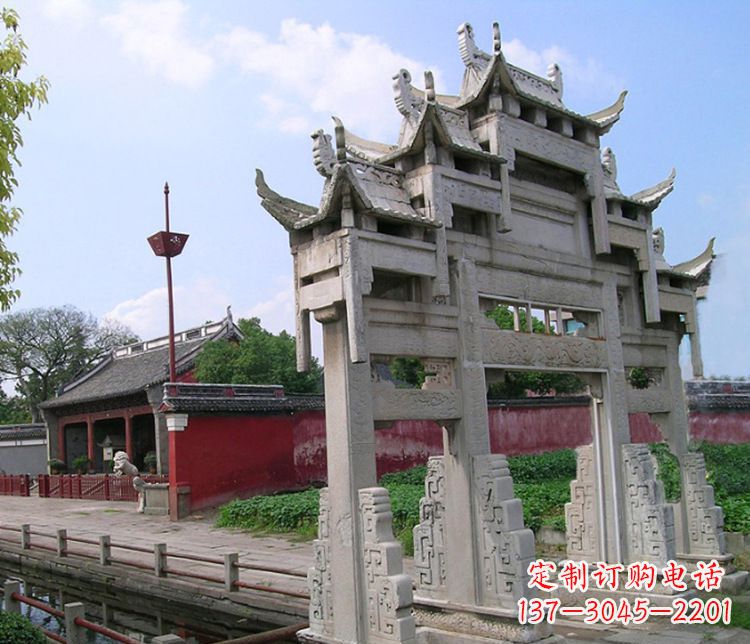 三門雕塑 - 三門/大型/牌坊/石雕 三門雕塑 - 三門/大型/牌坊/石雕