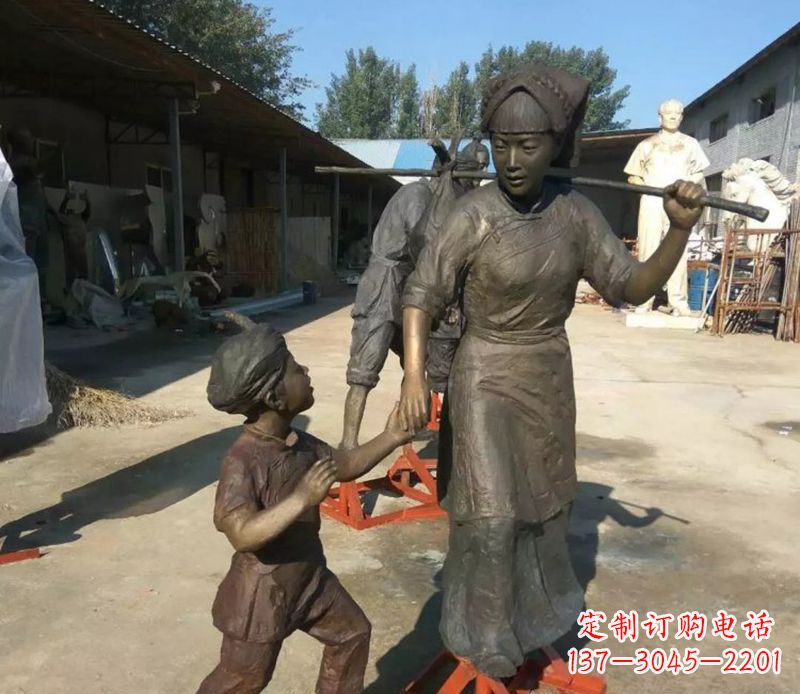 少數(shù)民族人物公園景觀銅雕