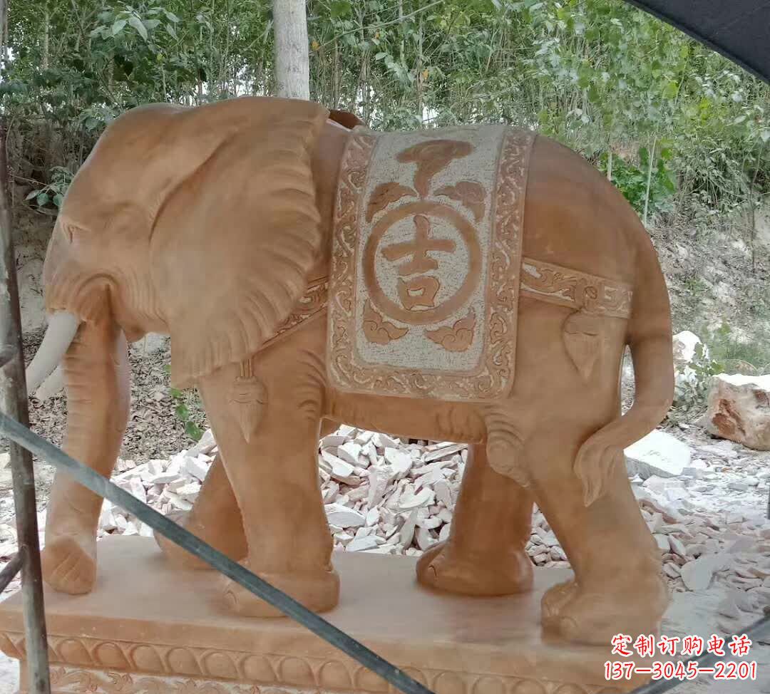 石雕/吉祥/大象-石雕吉祥大象雕塑