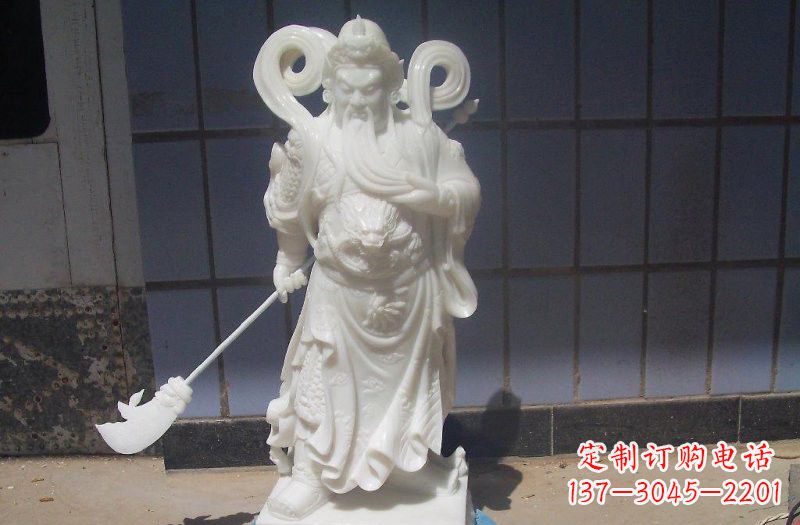 石雕武財(cái)神提刀關(guān)公