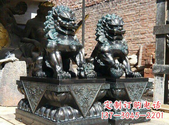 天安門(mén)獅子銅雕塑