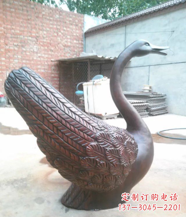 天鵝公園天王動(dòng)物銅雕