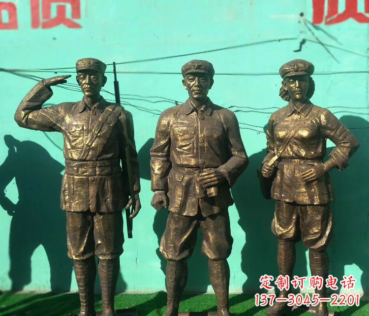 銅雕/八路軍/戰(zhàn)士-銅雕八路軍戰(zhàn)士雕塑