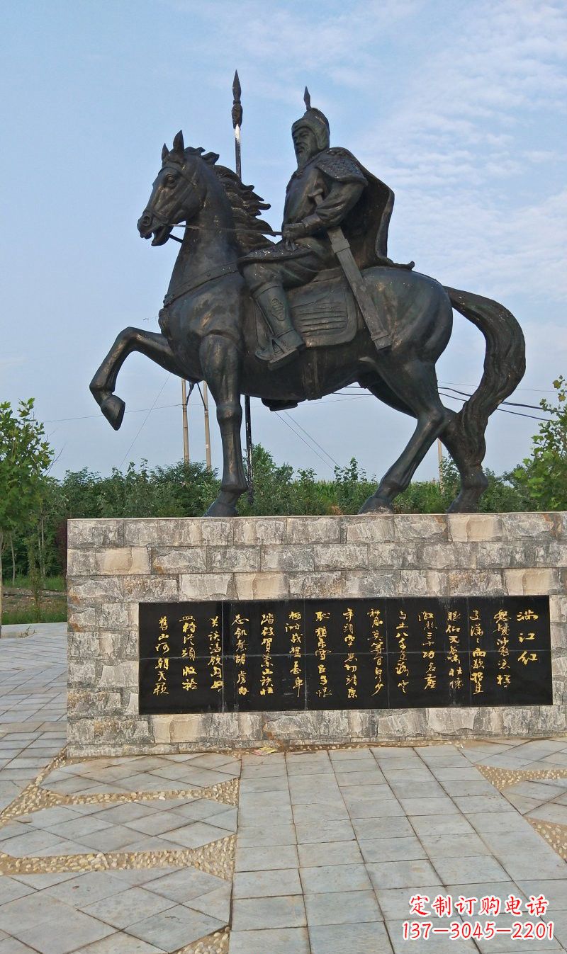 銅雕/古代/名人/岳飛-銅雕古代名人岳飛