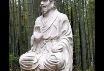 石雕達(dá)摩古代名人雕塑