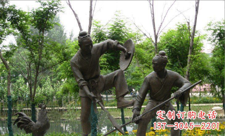 武打人物公園景觀銅雕