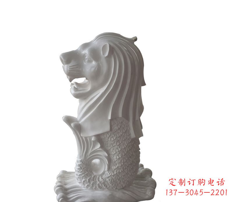 魚尾獅石雕