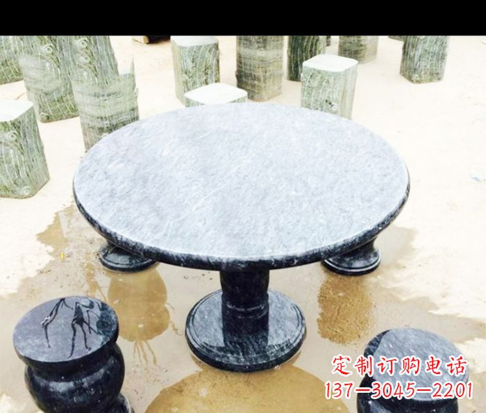 園林景觀仿古石雕桌凳 (4)