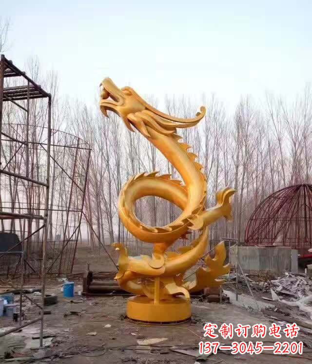 鑄銅盤龍?jiān)乞v銅雕