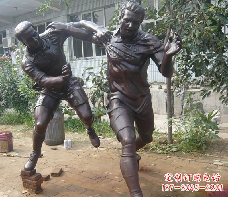 足球/運動/公園/人物/銅雕-足球運動公園人物銅雕 足球/運動/公園/人物/銅雕-足球運動公園人物銅雕